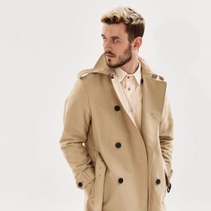 Material de palton de iarna pentru barbati